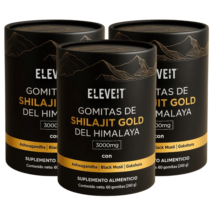 Eleveit Gold Gomitas de Shilajit Puro del Himalaya